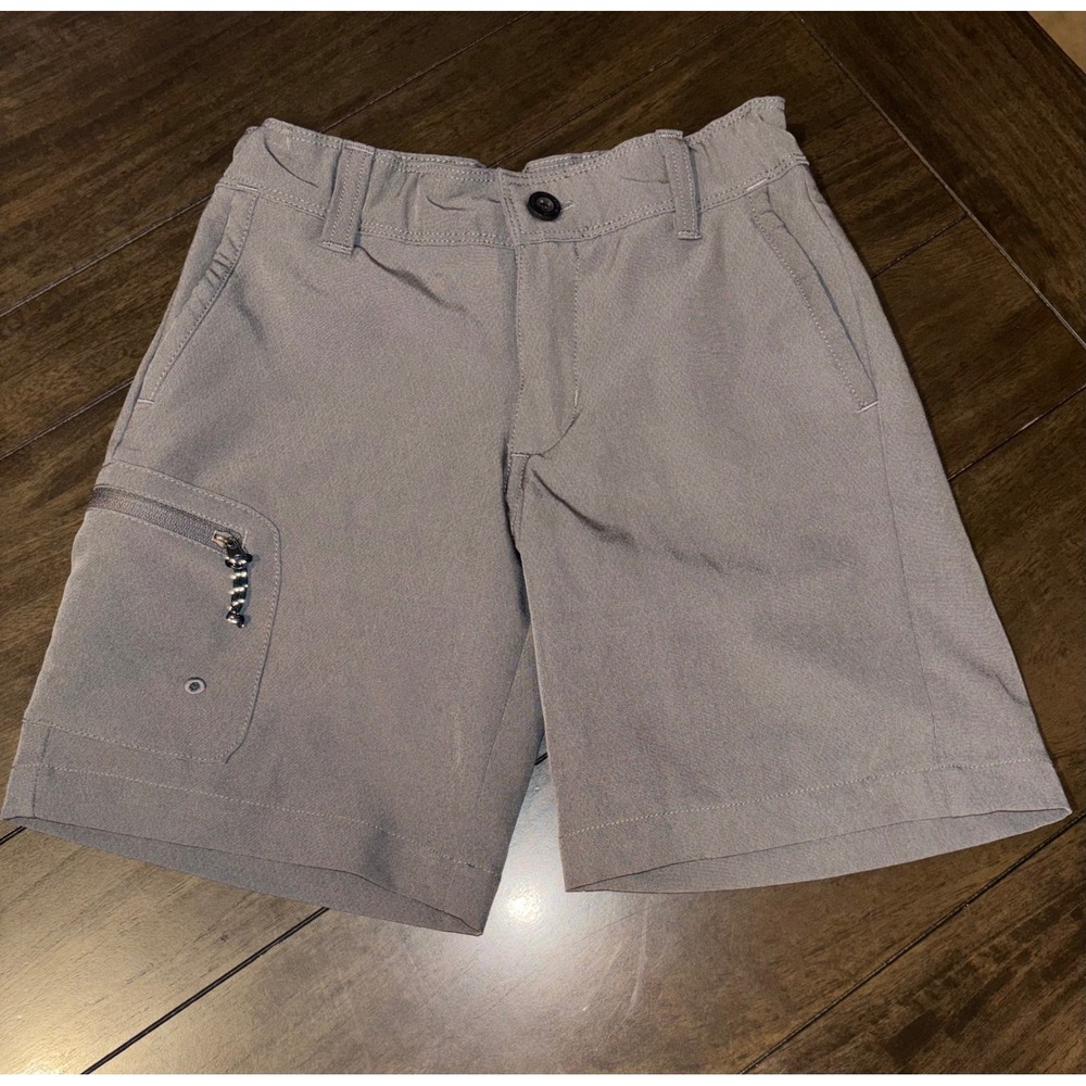 Magellan Outdoors Kids Gray Fish Gear Water Repellent Cargo Shorts Size 6Y